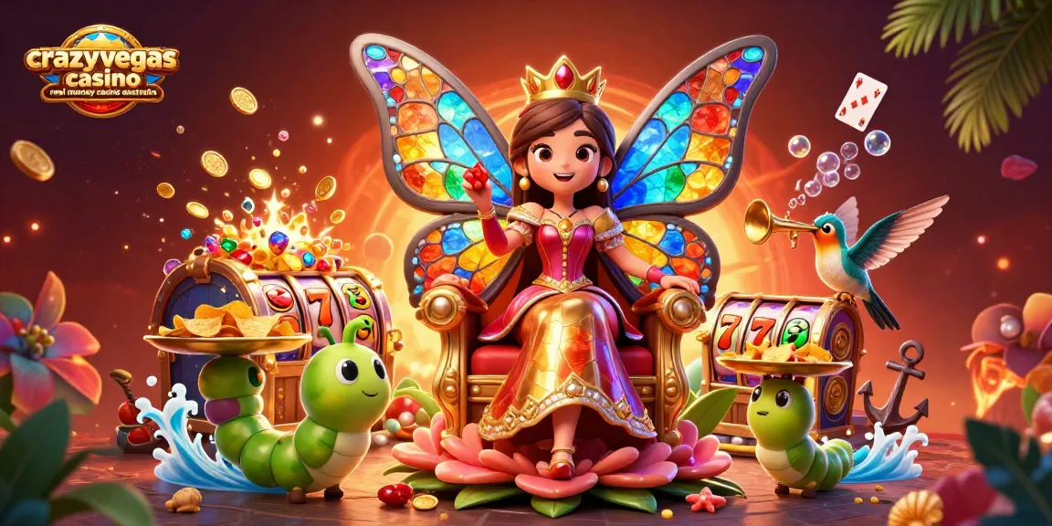 Experience exciting gameplay with crazyvegas casino real money casino australia and its vibrant casino-themed illustration.